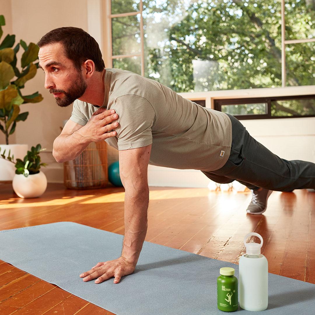 Man doing yoga