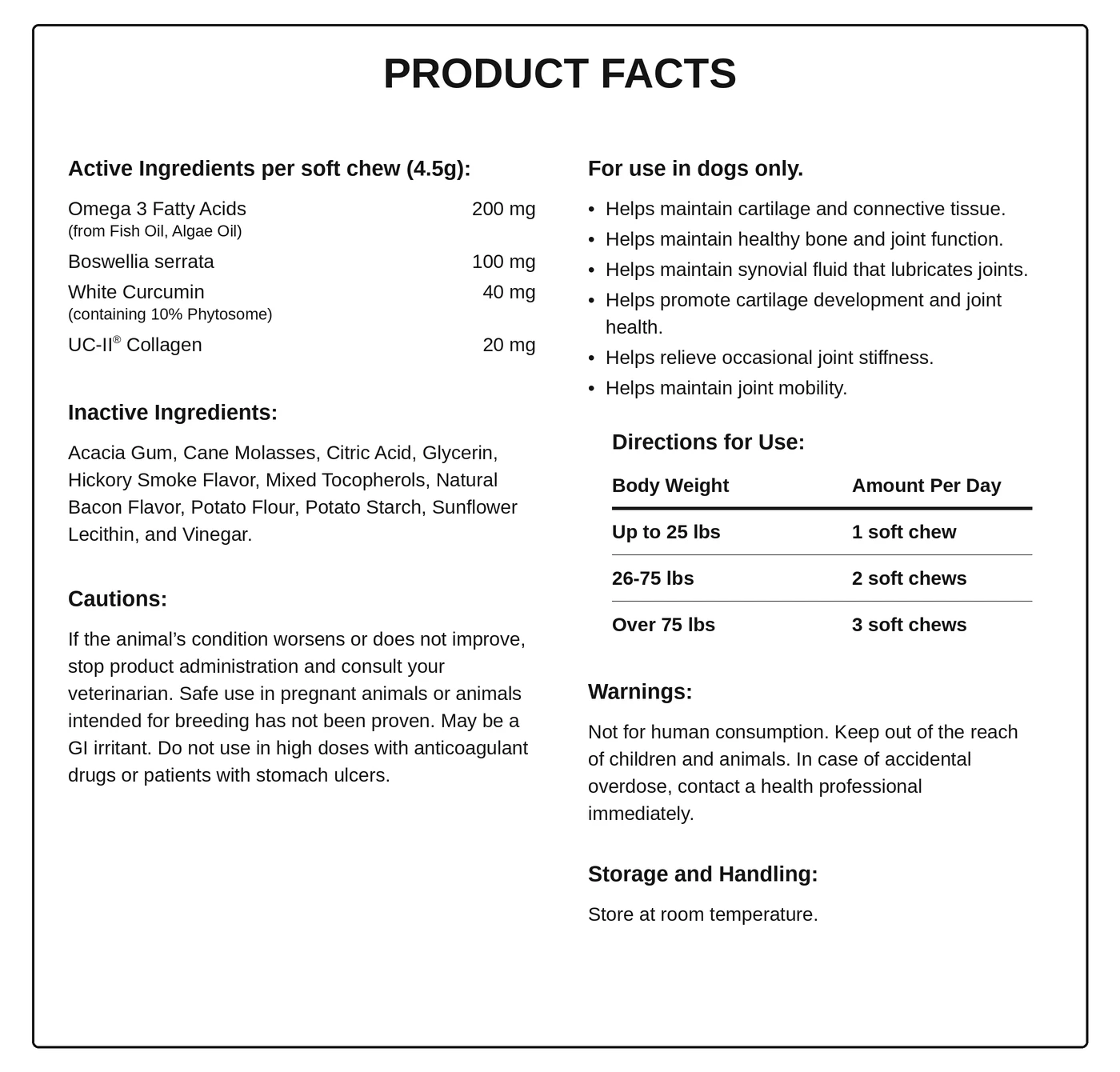 Friend Factor Product Facts